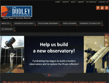 Tablet Screenshot of dudleyobservatory.org